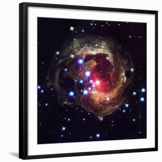 Light Echoes Around V838 Monocerotis Star-null-Framed Photographic Print