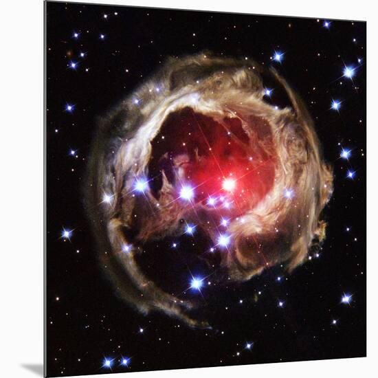 Light Echoes From Exploding Star-null-Mounted Photographic Print