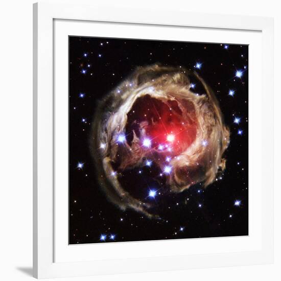 Light Echoes From Exploding Star-null-Framed Photographic Print