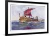 Light Fighting Ship from Classical Greece-Albert Sebille-Framed Premium Giclee Print