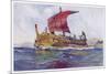 Light Fighting Ship from Classical Greece-Albert Sebille-Mounted Premium Giclee Print