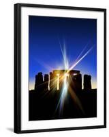 Light Flares At Stonehenge, Artwork-Victor Habbick-Framed Photographic Print