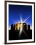 Light Flares At Stonehenge, Artwork-Victor Habbick-Framed Photographic Print