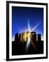 Light Flares At Stonehenge, Artwork-Victor Habbick-Framed Photographic Print