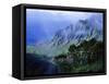 Light Fog in Kalalau Valley-James Randklev-Framed Stretched Canvas