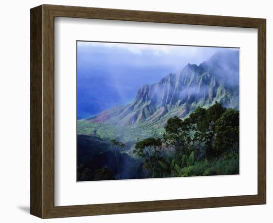 Light Fog in Kalalau Valley-James Randklev-Framed Photographic Print
