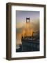 Light Fog Mood Afternoon, North Tower - Golden Gate Bridge - San Francisco-Vincent James-Framed Photographic Print