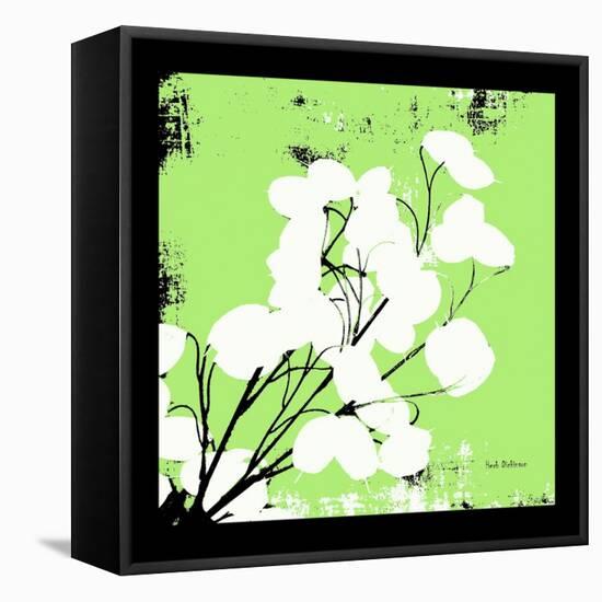 Light Green Money Plant-Herb Dickinson-Framed Stretched Canvas