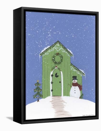 Light Green Outhouse-Debbie McMaster-Framed Stretched Canvas