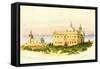 Light House and Convent, Carmel, 1873-Claude Conder-Framed Stretched Canvas