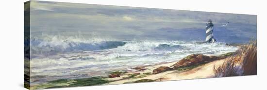 Light House Beach-Michael R^ Miller-Stretched Canvas