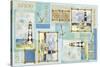 Light House Border-Maria Trad-Stretched Canvas