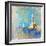 Light House With Yacht- Artistic Painting Style Picture-Maugli-l-Framed Art Print