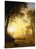 Light in the Forest-Albert Bierstadt-Stretched Canvas