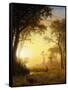 Light in the Forest-Albert Bierstadt-Framed Stretched Canvas