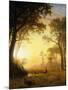 Light in the Forest-Albert Bierstadt-Mounted Giclee Print