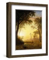 Light in the Forest-Albert Bierstadt-Framed Giclee Print