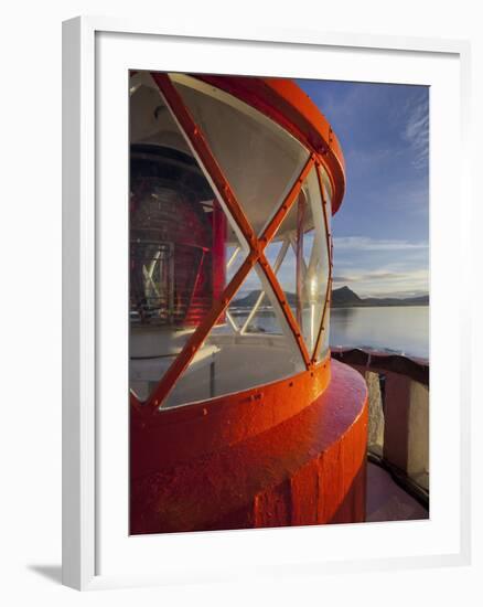 Light in the Lighthouse of Akranes (Town), West Iceland, Iceland-Rainer Mirau-Framed Photographic Print