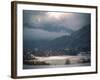 Light in the Winter Storm over Frozen Lake-Sheila Haddad-Framed Photographic Print