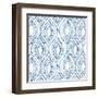 Light Indigo Speckles-Aimee Wilson-Framed Art Print