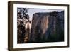 Light Magic on Earth, Firefall, Horsetail Falls, Yosemite National Park, Rare Light-Vincent James-Framed Photographic Print