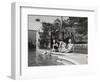 Light Meal by the Swimming Pool-null-Framed Photographic Print