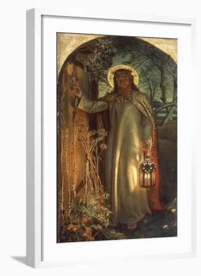 Light of the World, C.1851-53-William Holman Hunt-Framed Giclee Print