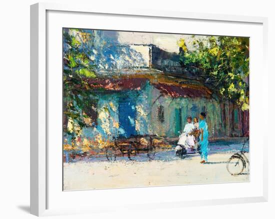 Light on Old House, Pondicherry, 2017-Andrew Gifford-Framed Giclee Print