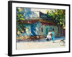 Light on Old House, Pondicherry, 2017-Andrew Gifford-Framed Giclee Print