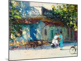 Light on Old House, Pondicherry, 2017-Andrew Gifford-Mounted Giclee Print
