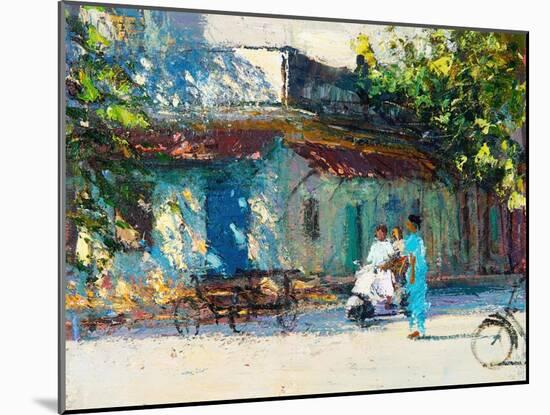 Light on Old House, Pondicherry, 2017-Andrew Gifford-Mounted Giclee Print