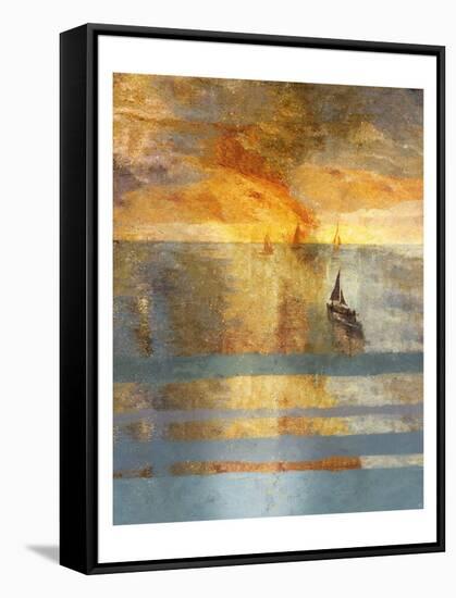 Light on The Water No. 1-Marta Wiley-Framed Stretched Canvas