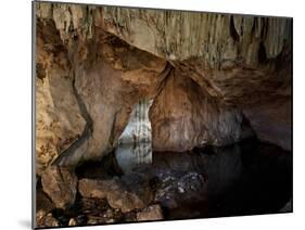 Light Painting of a Main Chamber and a Back Room of an Unknown Cenote in the Yucatan-Eric Peter Black-Mounted Photographic Print