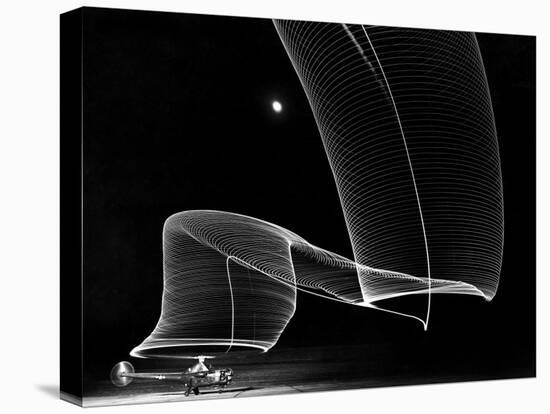 Light Pattern in the Moonlight Sky Produced by Time Exposure of Light-Andreas Feininger-Stretched Canvas