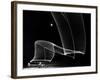 Light Pattern in the Moonlight Sky Produced by Time Exposure of Light-Andreas Feininger-Framed Photographic Print