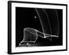 Light Pattern in the Moonlight Sky Produced by Time Exposure of Light-Andreas Feininger-Framed Photographic Print