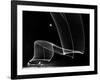 Light Pattern in the Moonlight Sky Produced by Time Exposure of Light-Andreas Feininger-Framed Photographic Print