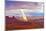 Light Ray Pierces Clouds Colorado River Seen-Tom Till-Mounted Photographic Print