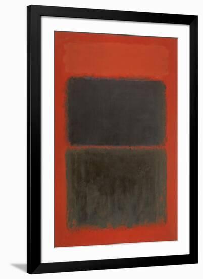 Light Red Over Black-Mark Rothko-Framed Giclee Print