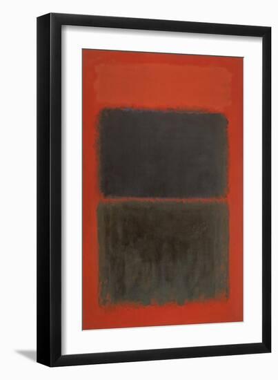 Light Red Over Black-Mark Rothko-Framed Giclee Print