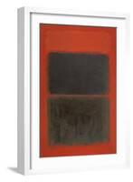 Light Red Over Black-Mark Rothko-Framed Giclee Print