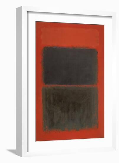 Light Red Over Black-Mark Rothko-Framed Premium Giclee Print