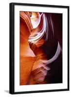 Light Reflections and Swirls in Secret Canyon, Page, Arizona, USA-Michel Hersen-Framed Photographic Print