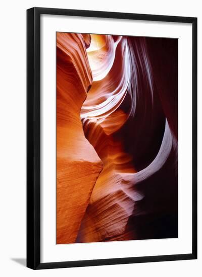 Light Reflections and Swirls in Secret Canyon, Page, Arizona, USA-Michel Hersen-Framed Photographic Print