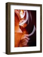 Light Reflections and Swirls in Secret Canyon, Page, Arizona, USA-Michel Hersen-Framed Photographic Print