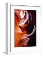 Light Reflections and Swirls in Secret Canyon, Page, Arizona, USA-Michel Hersen-Framed Photographic Print