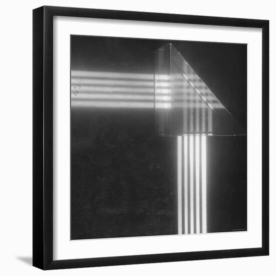 Light Refracting Through Piece of Clear Material-Dmitri Kessel-Framed Photographic Print