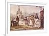 Light Refreshments after Lunch in the Palace Square-Jean Baptiste Debret-Framed Premium Giclee Print