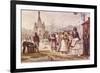 Light Refreshments after Lunch in the Palace Square-Jean Baptiste Debret-Framed Premium Giclee Print