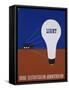 Light: Rural Electrification Administration Poster-Lester Beall-Framed Stretched Canvas